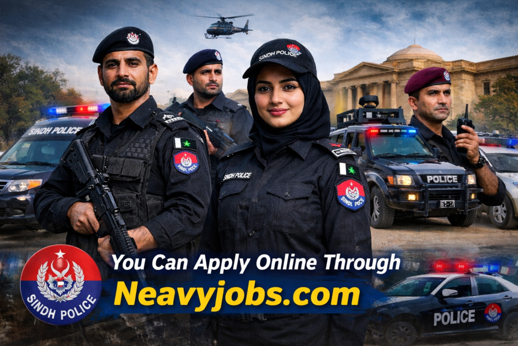 Sindh Police Jobs 2026 for online Apply
